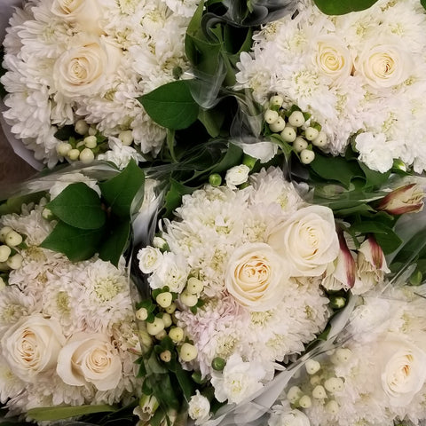 White Mixed Flower Bouquet